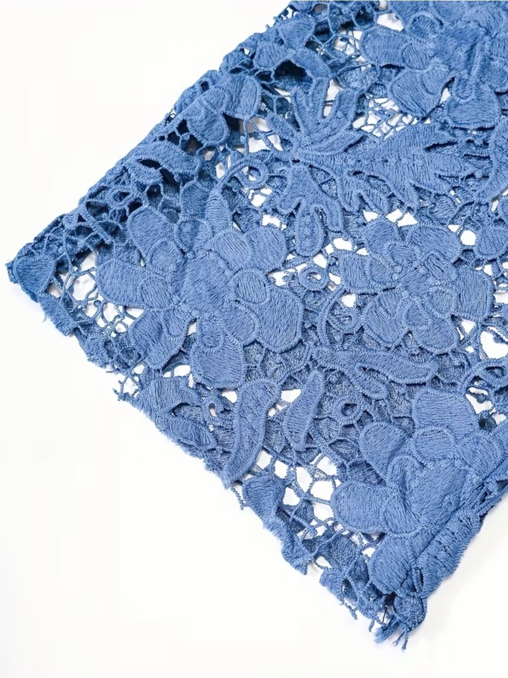 Blue Lace Panel Jeans - Picture 4 of 10